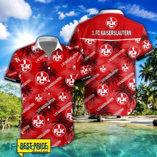 1. FC Kaiserslautern 3D Hawaiian Shirt and Shorts Vinatge Tree Pattern Beach Shirt For Fans Product Photo 1