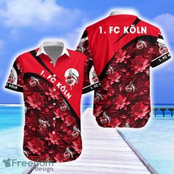 1. FC Koln Hawaiian Shirt Flower 3D For Beach Fans