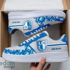 1. FC Magdeburg Air Force Shoes For Fans AF1 Sneakers Product Photo 1