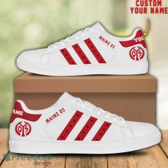 1. FSV Mainz 05 BDLG Custom Name Unique Gift Low Top Skate Sneakers For Fans Product Photo 1
