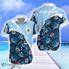 1860 Munich Hawaiian Shirt Flower 3D For Beach Fans