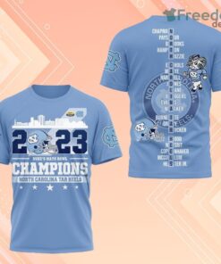 2023 Duke’s Mayo Bowl Champions North Carolina Tar Heels 3D Shirt For Fans