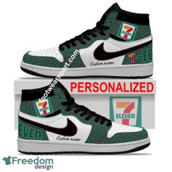 7 Eleven Air Jordan Hightop Shoes Personalized Crocodile Skin Pattern Gift Sneakers Fans - 7 Eleven Air Jordan Hightop Shoes Personalized Design 2