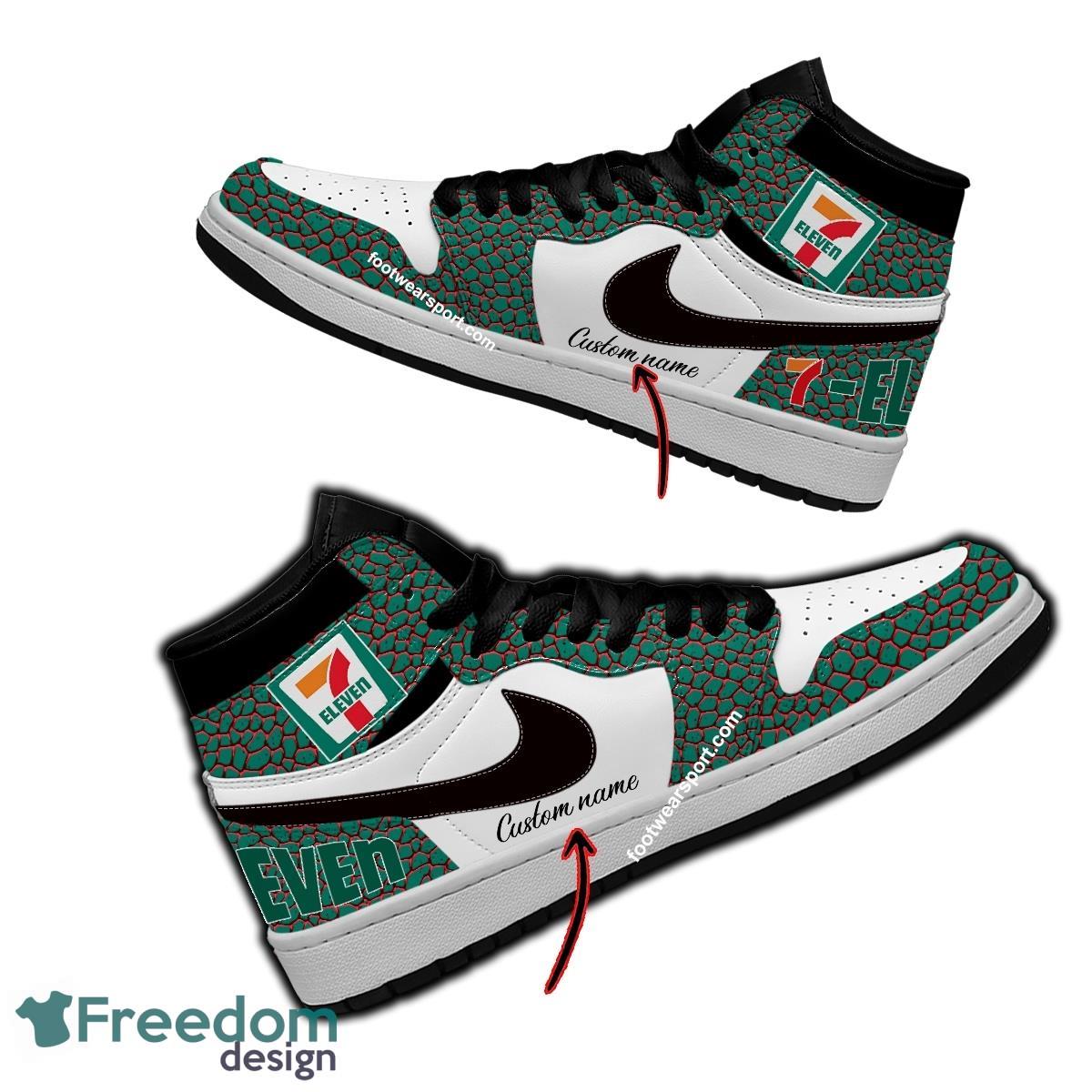 7 Eleven Air Jordan Hightop Shoes Personalized Crocodile Skin Pattern Gift Sneakers Fans image 7 Eleven Air Jordan Hightop Shoes Personalized Crocodile Skin Pattern Gift Sneakers Fans - 7 Eleven Air Jordan Hightop Shoes Personalized Design 1