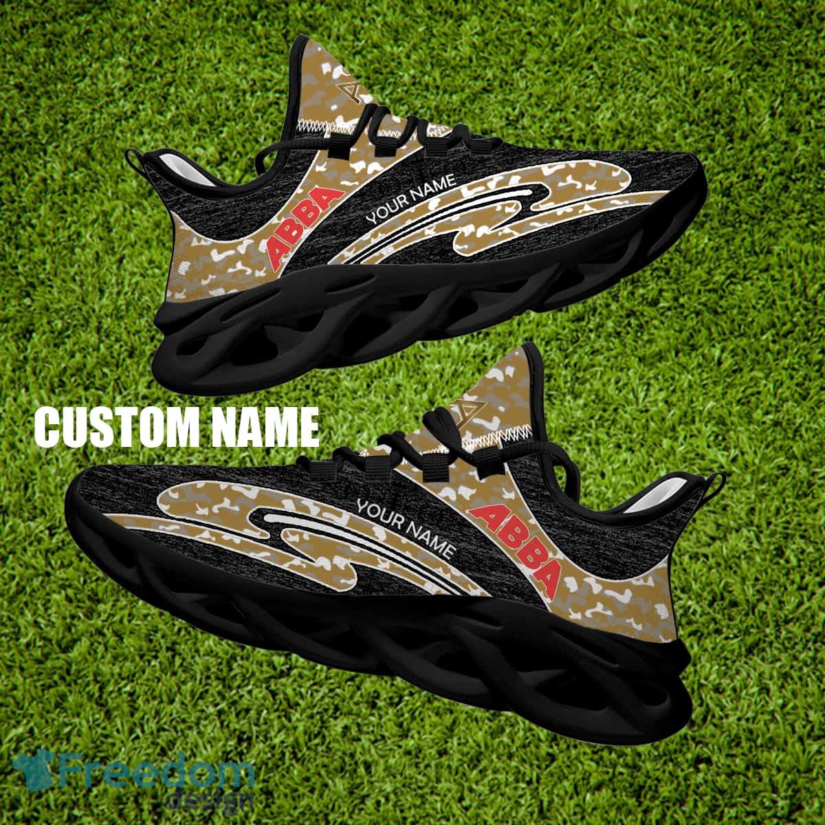 ABBA Band Brand New Sport Sneaker Recognition Camo Max Soul Shoes Custom Name image ABBA Band Brand New Sport Sneaker Recognition Camo Max Soul Shoes Custom Name - ABBA Band Running Shoes Camo Design Personalized Photo 2