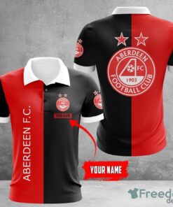 Aberdeen FC 3D Polo Shirt Gift For Men Sport Golf Polo Shirt Custom Name