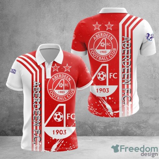 Aberdeen FC 3D Polo Shirt Gift For Men Trending Gift Ideas Product Photo 1