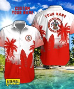 Accrington Stanley Combo Hawaiian Shirt And Shorts Surfboards Coconut Custom Name For Fans