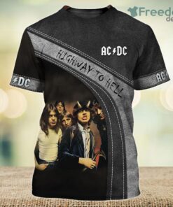 ACDC Rock Band Highway To Hell 3D Full Print Shirts For Fans