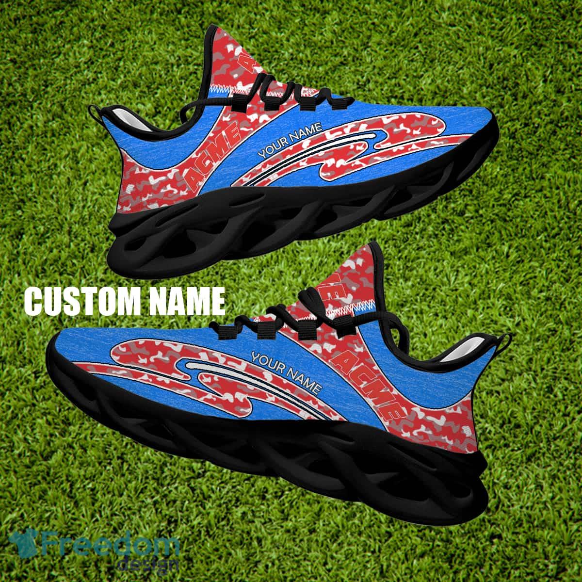 Acme Markets Brand New Running Sneaker Mark Camo Max Soul Shoes Custom Name image Acme Markets Brand New Running Sneaker Mark Camo Max Soul Shoes Custom Name - Acme Markets Running Shoes Camo Design Personalized Photo 2