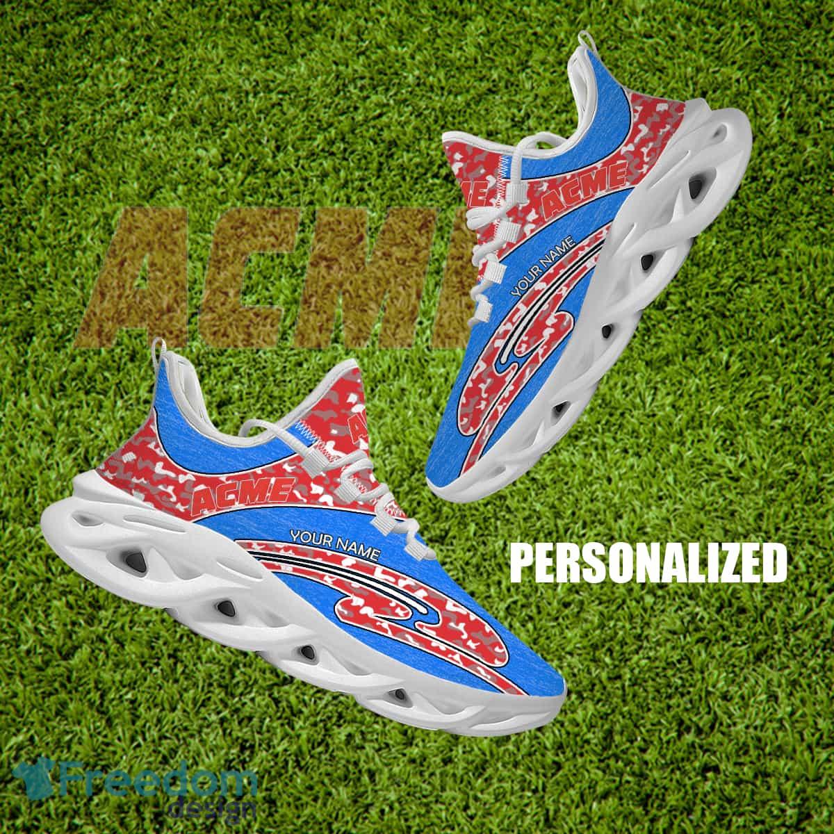 Acme Markets Brand New Running Sneaker Mark Camo Max Soul Shoes Custom Name image Acme Markets Brand New Running Sneaker Mark Camo Max Soul Shoes Custom Name - Acme Markets Running Shoes Camo Design Personalized Photo 1