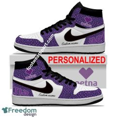 Aetna Air Jordan Hightop Shoes Personalized Crocodile Skin Pattern All Over Print - Aetna Air Jordan Hightop Shoes Personalized Design 2