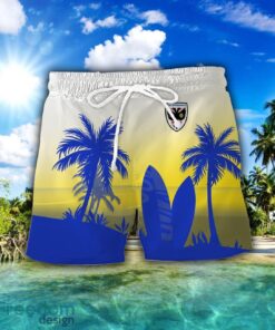 AFC Wimbledon Combo Hawaiian Shirt And Shorts Surfboards Coconut Custom Name For Fans Product Photo 2