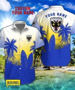 AFC Wimbledon Combo Hawaiian Shirt And Shorts Surfboards Coconut Custom Name For Fans