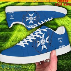 AJ Auxerre L1 Custom Name Unique Gift Low Top Skate Shoes Gifts For Fans Product Photo 2