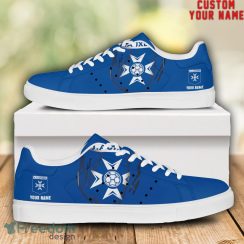 AJ Auxerre L1 Custom Name Unique Gift Low Top Skate Shoes Gifts For Fans Product Photo 1