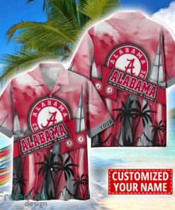 Alabama Crimson Tide Hawaii Shirt Custom Name Sports Team Beach Shirt