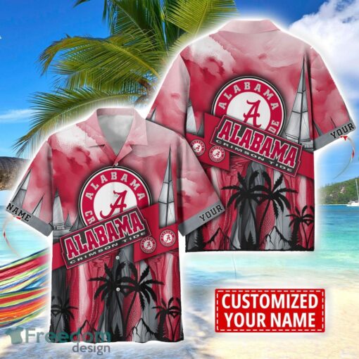 Alabama Crimson Tide Hawaii Shirt Custom Name Sports Team Beach Shirt Product Photo 1