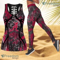Alabama Crimson Tide NCAA Personalized Combo Hollow Tanktop And Leggings Gift For Women