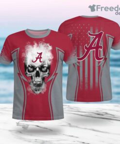 Alabama Crimson Tide Skull Limited Edition 3D Shirt All Over Print New Trend