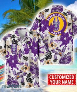 Albany Great Danes Aloha 3D Hawaiian Shirt Flower Sport Team Beach Shirt Custom Name