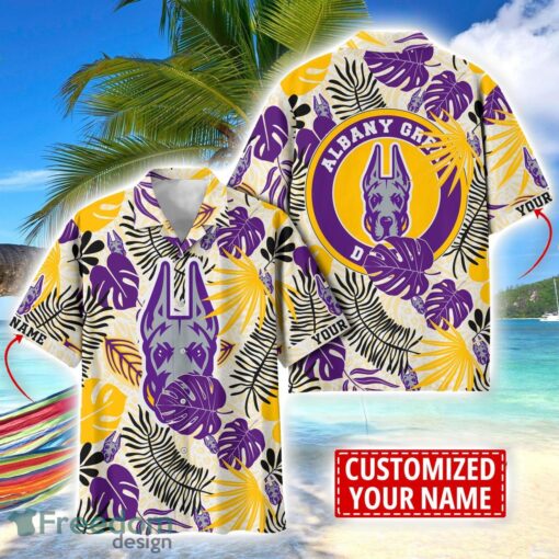 Albany Great Danes Aloha Hawaiian Shirt Custom Name Summer Gift Holiday Team Shirt Product Photo 1