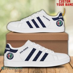 Alfa Romeo F1 Custom Name Unique Gift Low Top Skate Shoes For Fans Product Photo 1