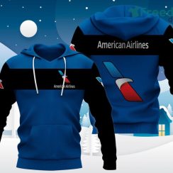 American Airlines Logo Designed Part Hoodie 3D All Over Print For Men And Women