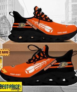 Anaheim Ducks Custom Name Sneakers Limited Max Soul Shoes For Men Women Product Photo 2