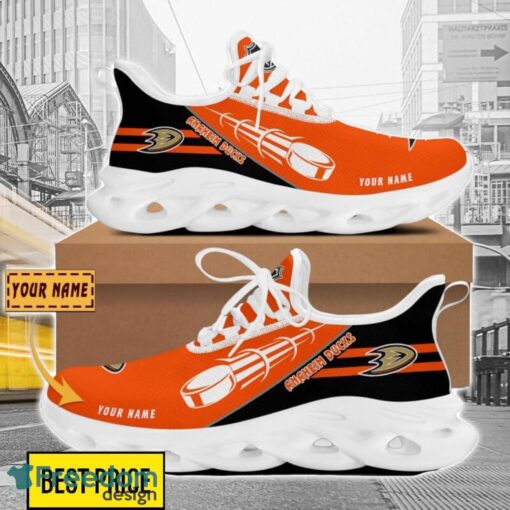 Anaheim Ducks Custom Name Sneakers Limited Max Soul Shoes For Men Women Product Photo 1