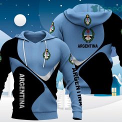 Argentina Logo Designed Part Hoodie 3D All Over Print For Men And Women