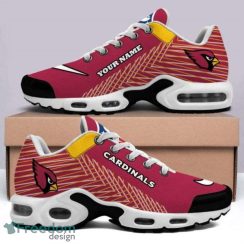 Arizona Cardinals Custom Name NFL Logo Striped Pattern Air Cushion Sneakers