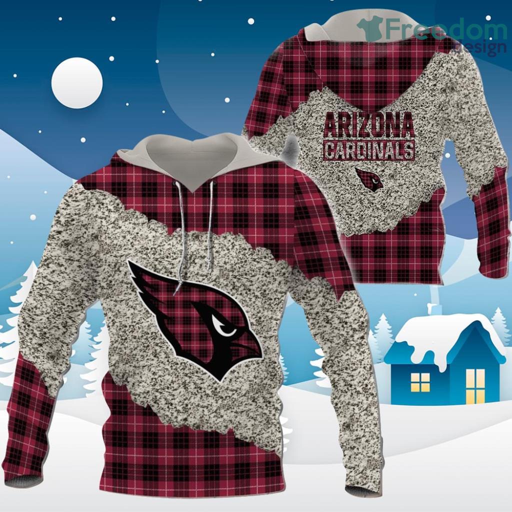 Arizona Cardinals Nfl Plaid Pattern Color Sport Special Hoodie 3d All Over Print Gift For Big Fans image Arizona Cardinals Nfl Plaid Pattern Color Sport Special Hoodie 3d All Over Print Gift For Big Fans Product Photo 1