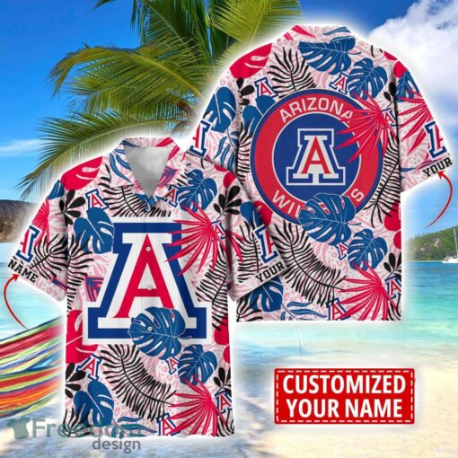 Arizona Wildcats Aloha Hawaiian Shirt Custom Name Summer Gift Holiday Team Shirt Product Photo 1