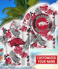 Arkansas Razorbacks Aloha Hawaiian Shirt Custom Name Summer Gift Holiday Team Shirt