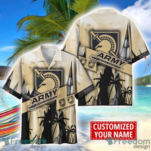 Army Black Knights Hawaii Shirt Custom Name Sports Team Beach Shirt Product Photo 1