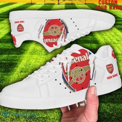 Arsenal EPL Custom Name Unique Gift Low Top Skate Shoes For Man And Woman Product Photo 2