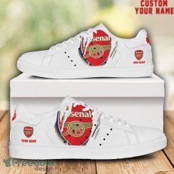 Arsenal EPL Custom Name Unique Gift Low Top Skate Shoes For Man And Woman