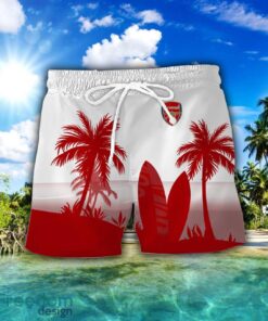 Arsenal F.C. Combo Hawaiian Shirt And Shorts Surfboards Coconut Custom Name For Fans Product Photo 2