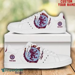 Aston Villa EPL Custom Name Unique Gift Low Top Skate Shoes For Man And Woman