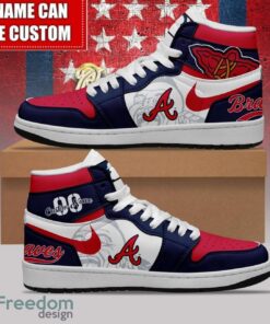 Atlanta Braves Custom Name Number Limited Air Jordan Hightop Shoes Men Women Gift