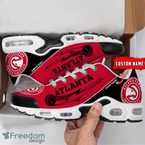 Atlanta Hawks NBA Air Cushion Sports Shoes Custom Name TN Sneakers For Fans Product Photo 2