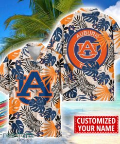 Auburn Tigers Aloha Hawaiian Shirt Custom Name Summer Gift Holiday Team Shirt