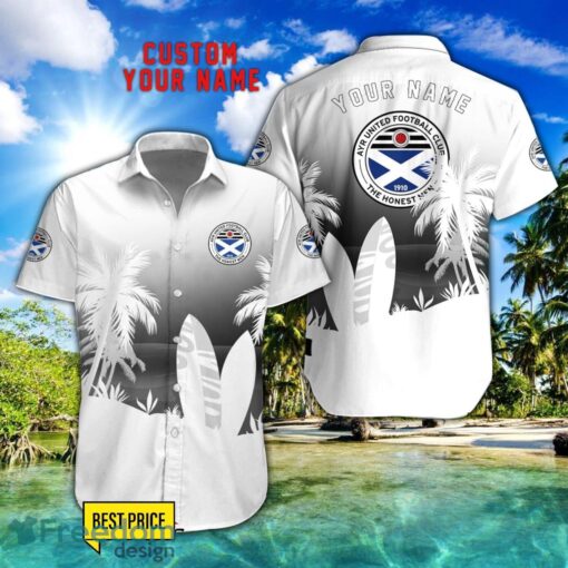 Ayr United F.C. Combo Hawaiian Shirt And Shorts Surfboards Coconut Custom Name For Fans Product Photo 1