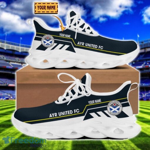 Ayr United F.C. Sneakers Limited Max Soul Shoes For Men And Women Custom Name Product Photo 2