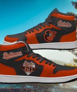 Baltimore Orioles MLB 60 Years Air Jordan Hightop Shoes