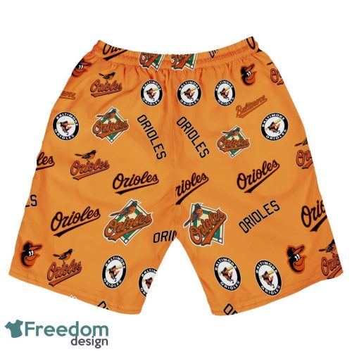 Baltimore Orioles MLB Hawaii All Printed Logo 3D Hawaiian Shirt And Shorts For Team Product Photo 4