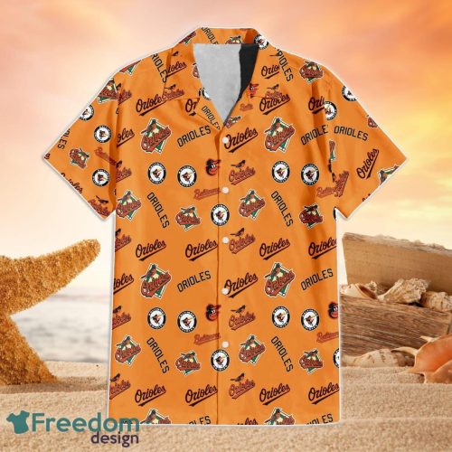 Baltimore Orioles MLB Hawaii All Printed Logo 3D Hawaiian Shirt And Shorts For Team Product Photo 1