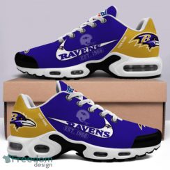 Baltimore Ravens Logo Custom Name EST 1966  Air Cushion Sneakers