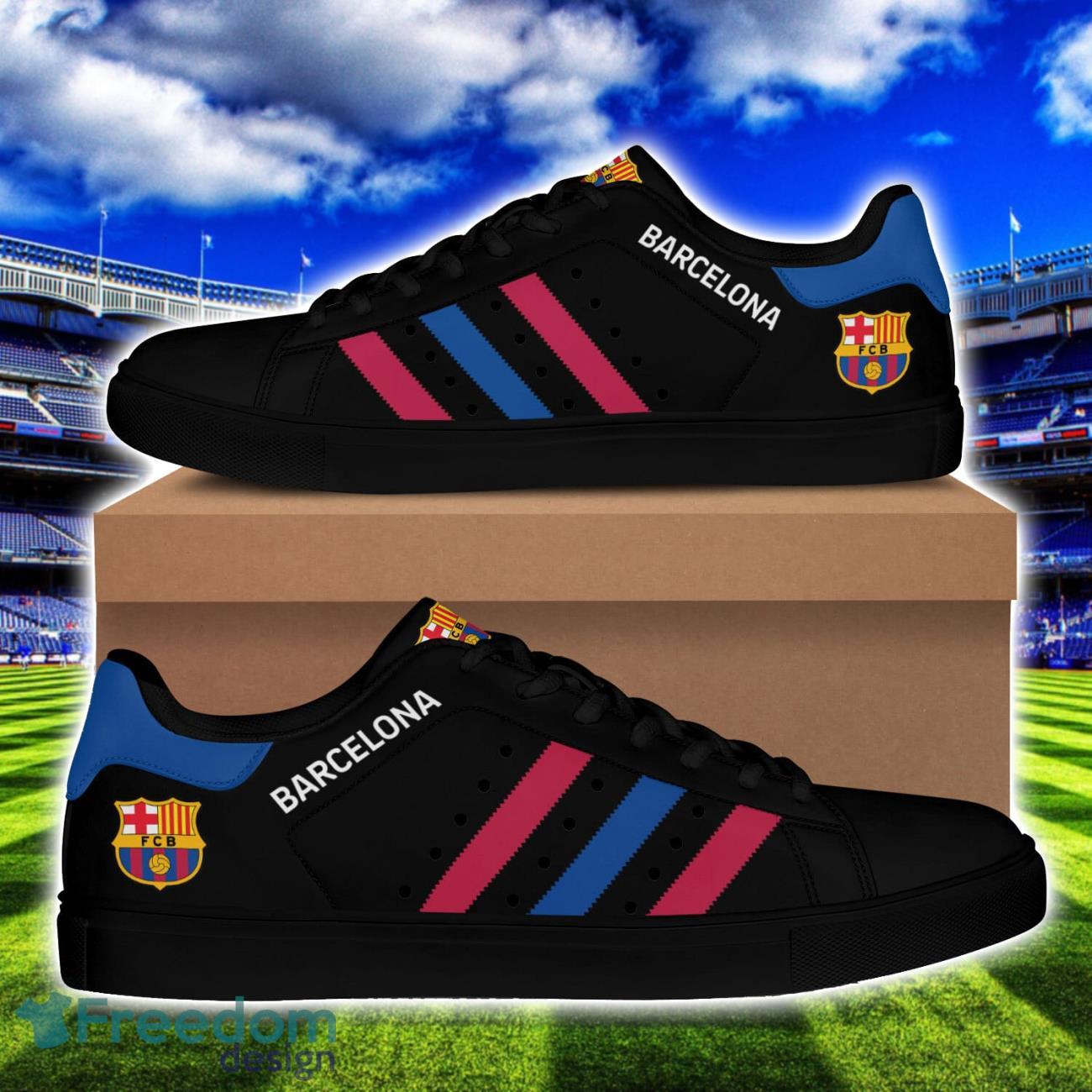 Barcelona Low Top Skate Shoes For Men And Women Fans Gift Shoes Product Photo 2